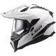 Мотошолом LS2 MX701 EXPLORER SOLID WHITE