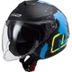 Відкритий шолом LS2 OF573 TWISTER 2 XOVER MATT BLACK BLUE