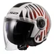 Шлем открытый LS2 OF620 CLASSY COOL WHITE WINEBERRY