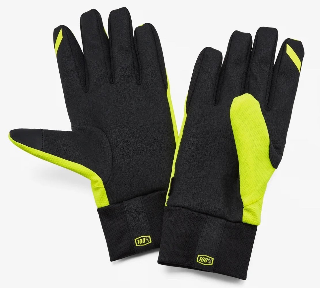 100 Percent % HYDROMATIC WATERPROOF GLOVE [FLUO YELLOW]