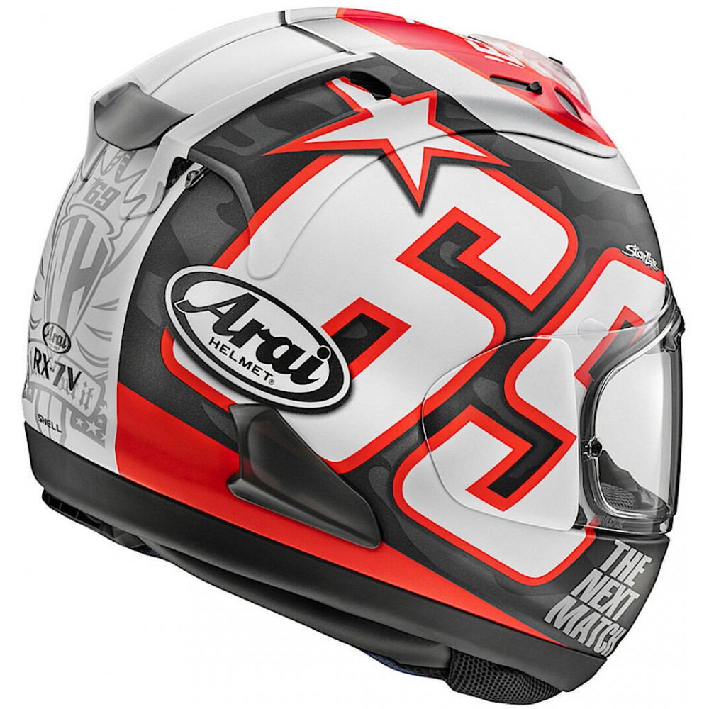 Arai RX-7V EVO HAYDEN RESET BLACK RED WHITE