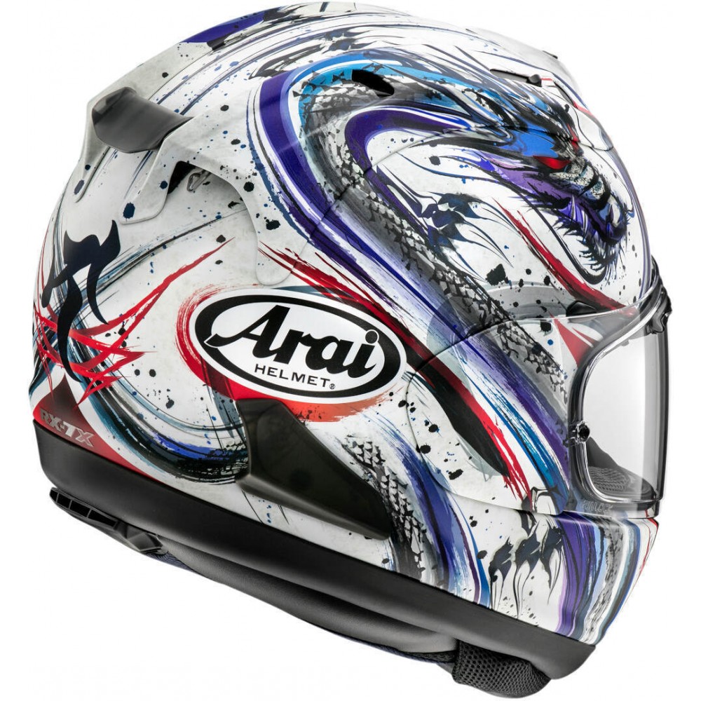 Arai RX-7V EVO KIYONARI TRICO WHITE BLUE RED