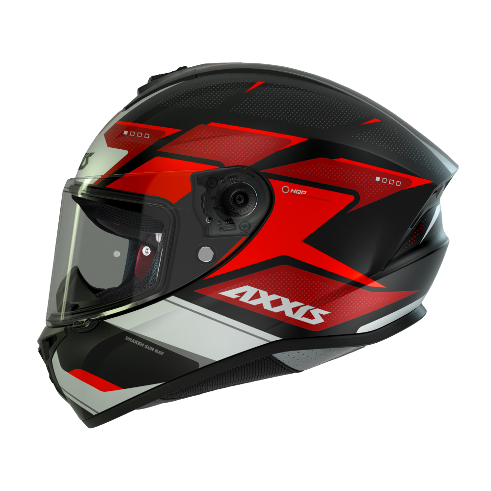 Axxis DRAKEN S SUNRAY B5 BLACK RED WHITE