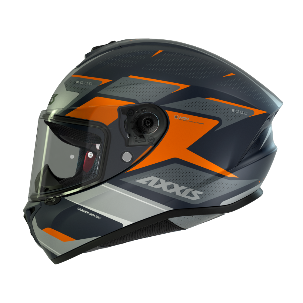 Axxis DRAKEN S SUNRAY C4 BLUE GREY ORANGE MATT