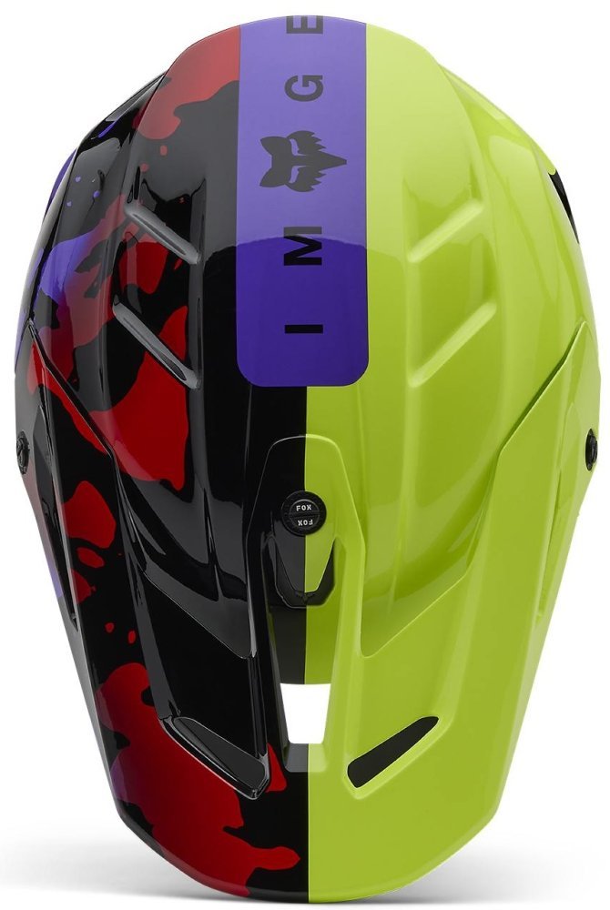 Fox Head V3 HELMET - THROTTLE [FLO YELLOW]