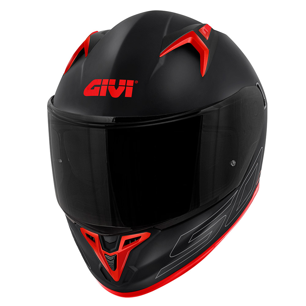 Givi 50.9 SOLID BLACK SILVER RED