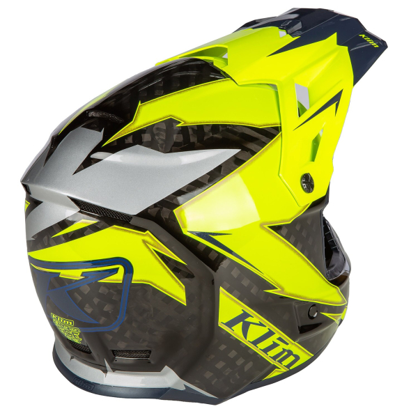 KLIM F3 CARBON OFF-ROAD ECE LIGHTNING HI-VIS