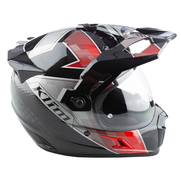 KLIM KRIOS PRO ECE/DOT SPECTRUM BLACK - FIERY RED