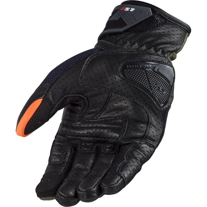 LS2 AIR RAPTOR MAN GLOVES GREEN BLUE HI-VIS ORANGE