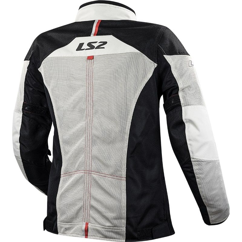 LS2 ALBA LADY JACKET LIGHT GREY BLACK
