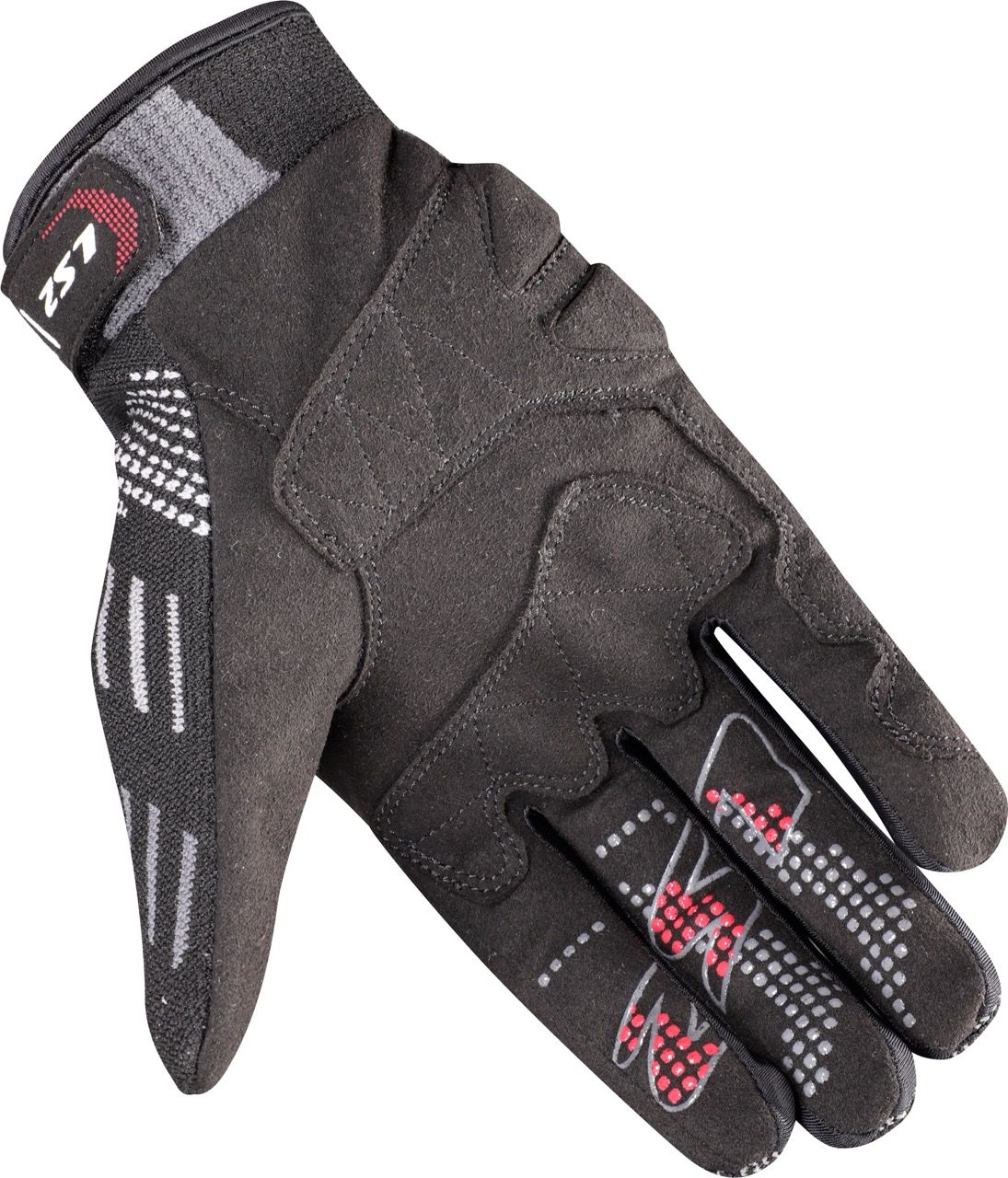 LS2 ALFA MAN GLOVES BLACK GREY