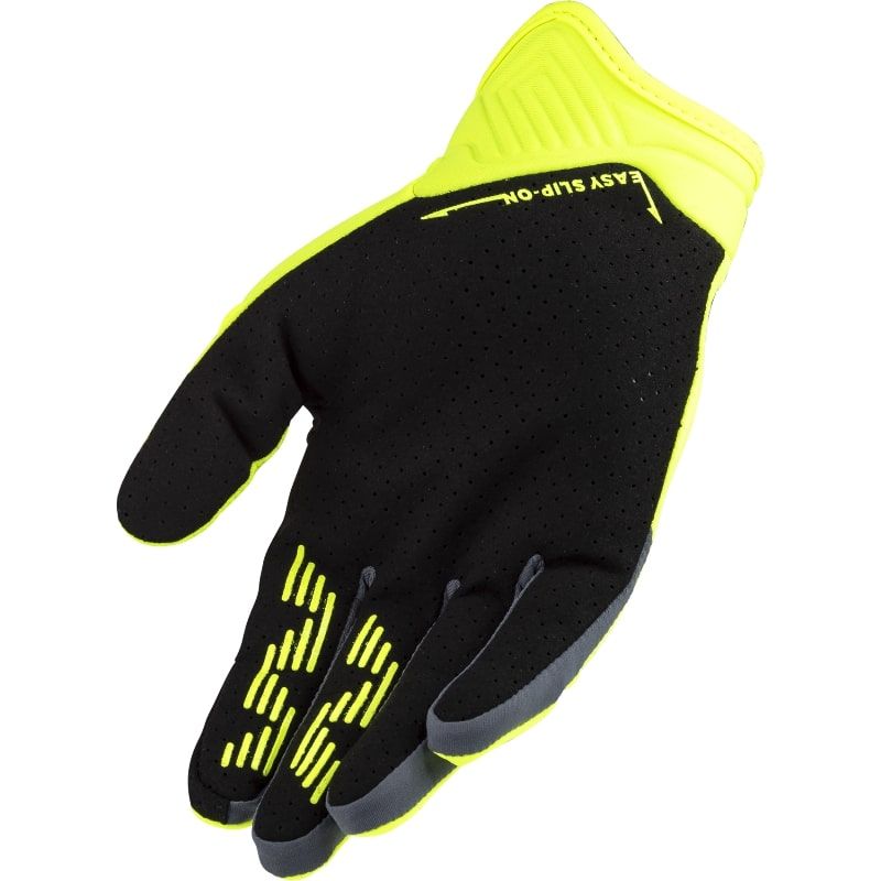 LS2 BEND MAN GLOVES HI-VIS YELLOW GREY