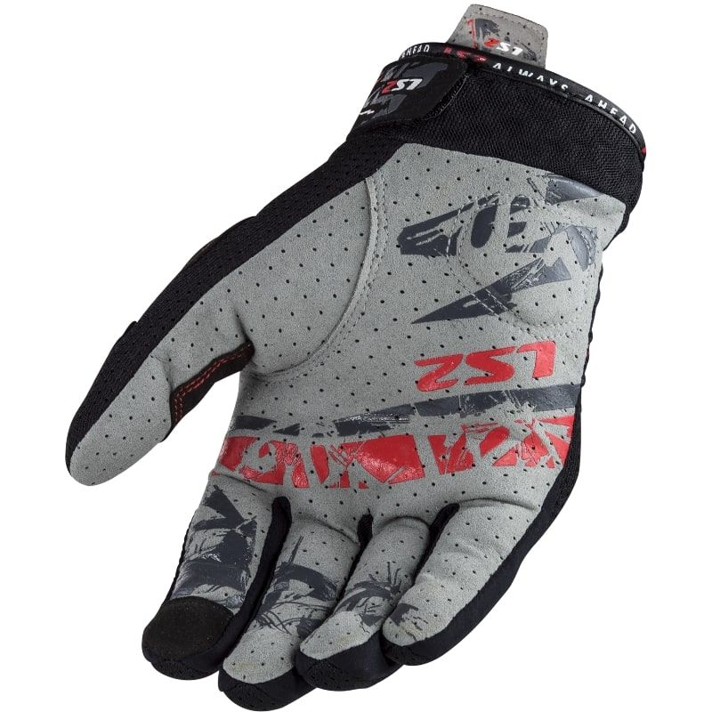 LS2 CHAKI MAN GLOVES BLACK