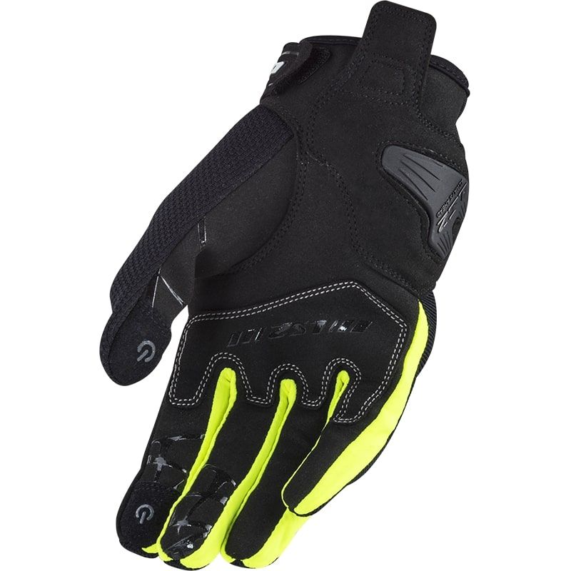 LS2 DART 2 MAN GLOVES BLACK HI-VIS YELLOW