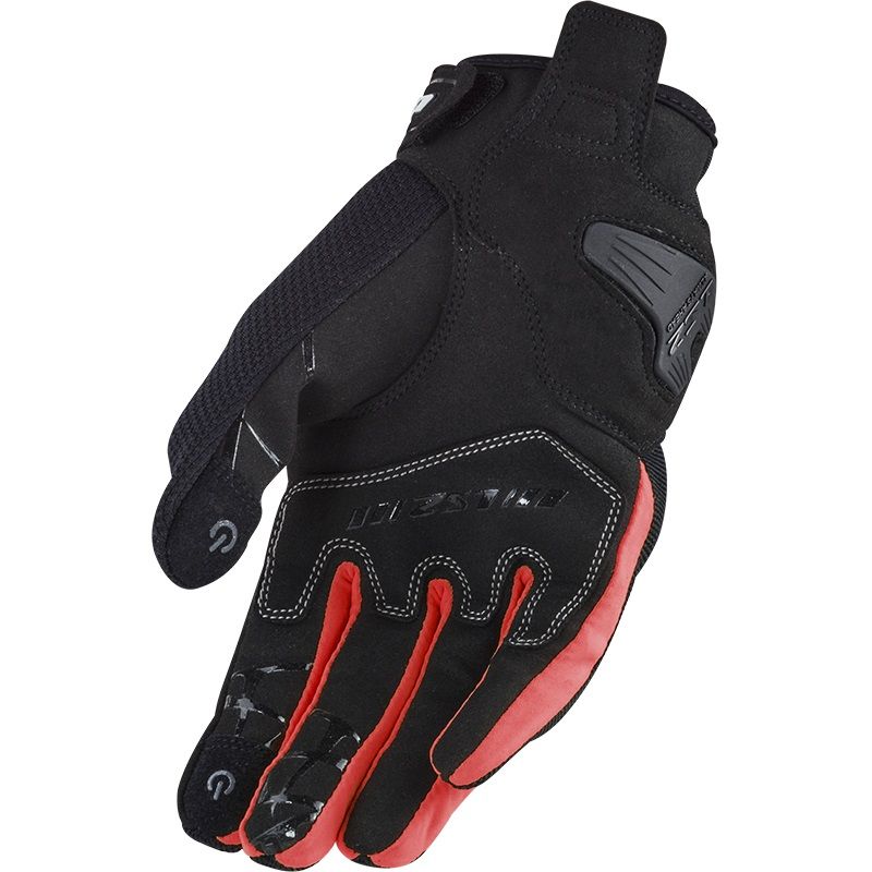 LS2 DART 2 MAN GLOVES BLACK RED