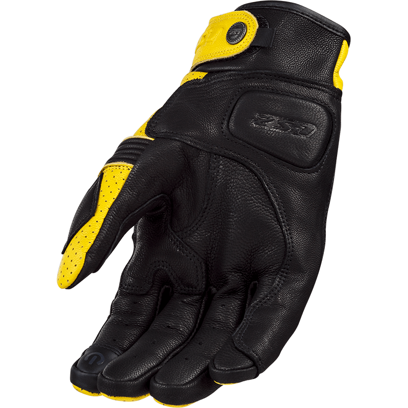 LS2 DUSTER MAN GLOVES MUSTARD BLACK