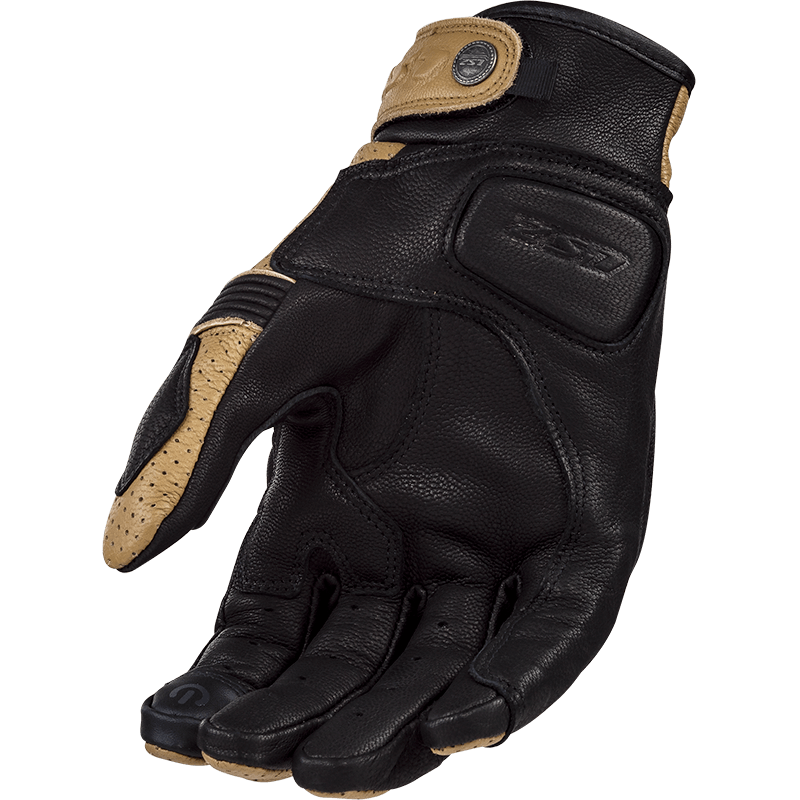 LS2 DUSTER MAN GLOVES TOBACCO BLACK