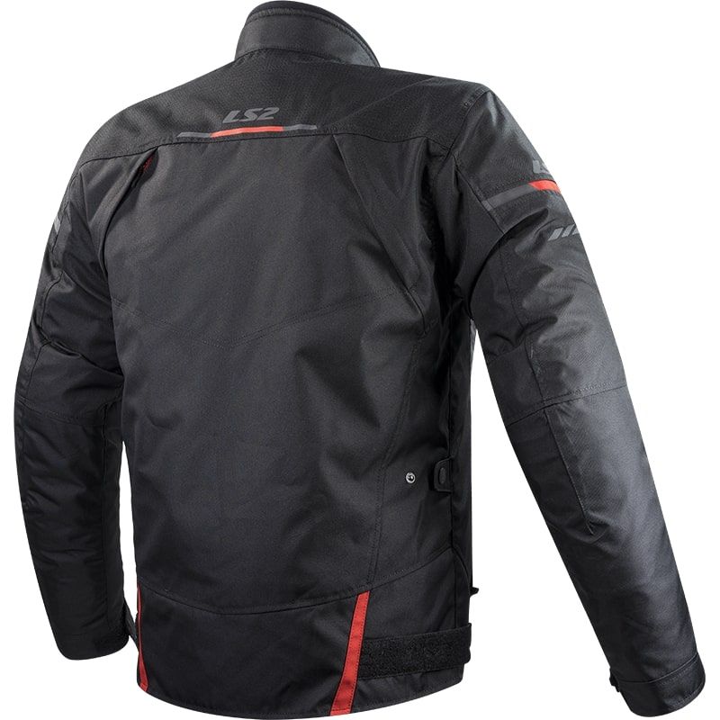 LS2 ENDURANCE MAN JACKET BLACK RED