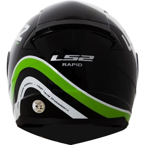LS2 FF353 RAPID STARK BLACK GREEN WHITE