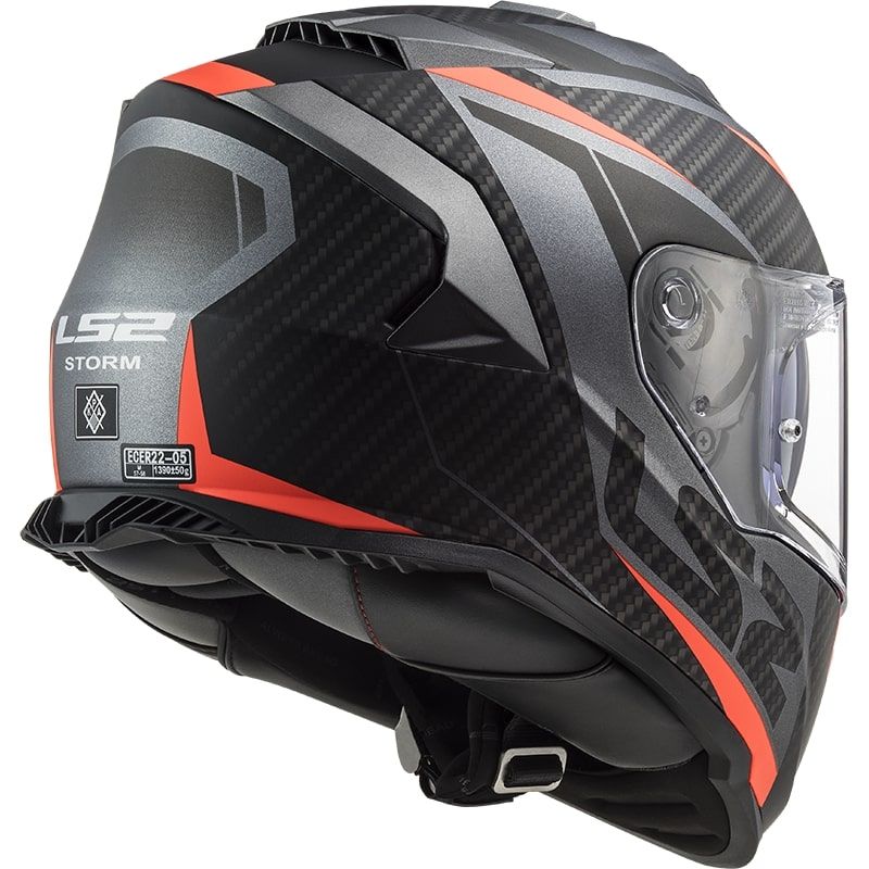 LS2 FF800 STORM 2 RACER MATT TITANIUM ORANGE