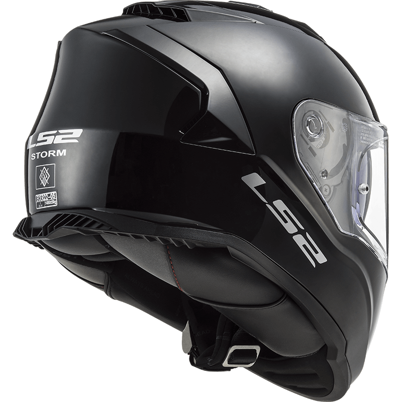 LS2 FF800 STORM 2 SOLID GLOSS BLACK