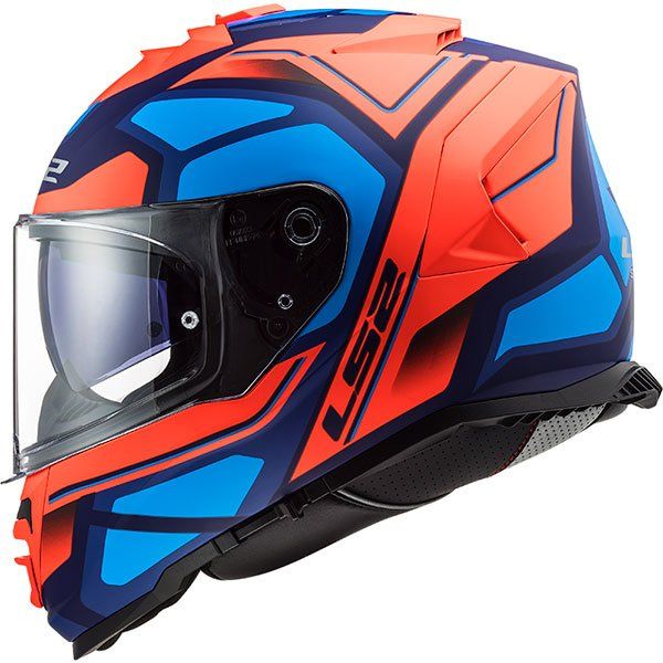 LS2 FF800 STORM FASTER MATT FLUO ORANGE BLUE