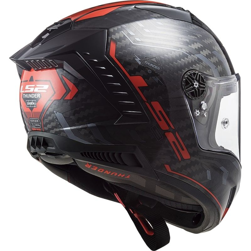LS2 FF805 THUNDER C SPUTNIK GLOSS METAL RED