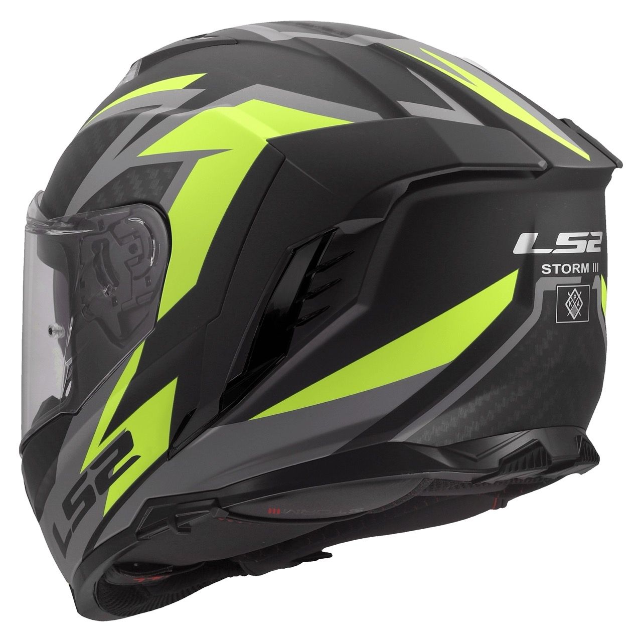 LS2 FF818 STORM 3 DYNAMO BLACK HI-VIZ YELLOW