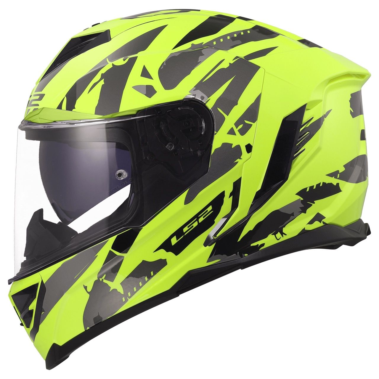 LS2 FF818 STORM 3 KAOS HI-VIS YELLOW