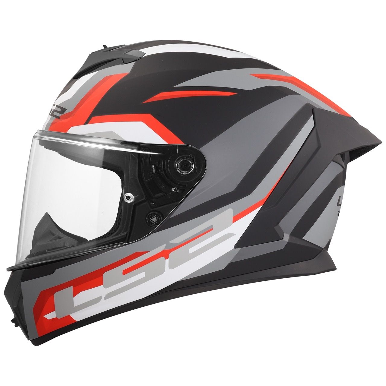 LS2 FF820 RAPID 3 HYPER GLOSS BLACK RED