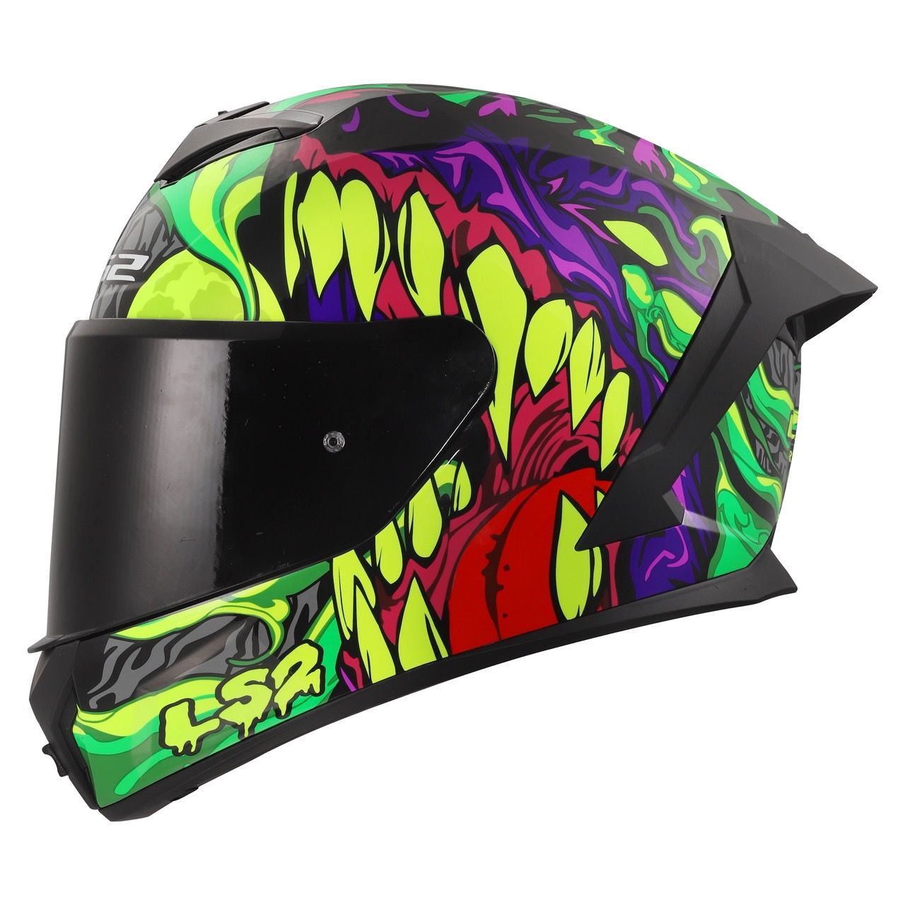 LS2 FF820 RAPID 3 HYPER MATT BLACK RED