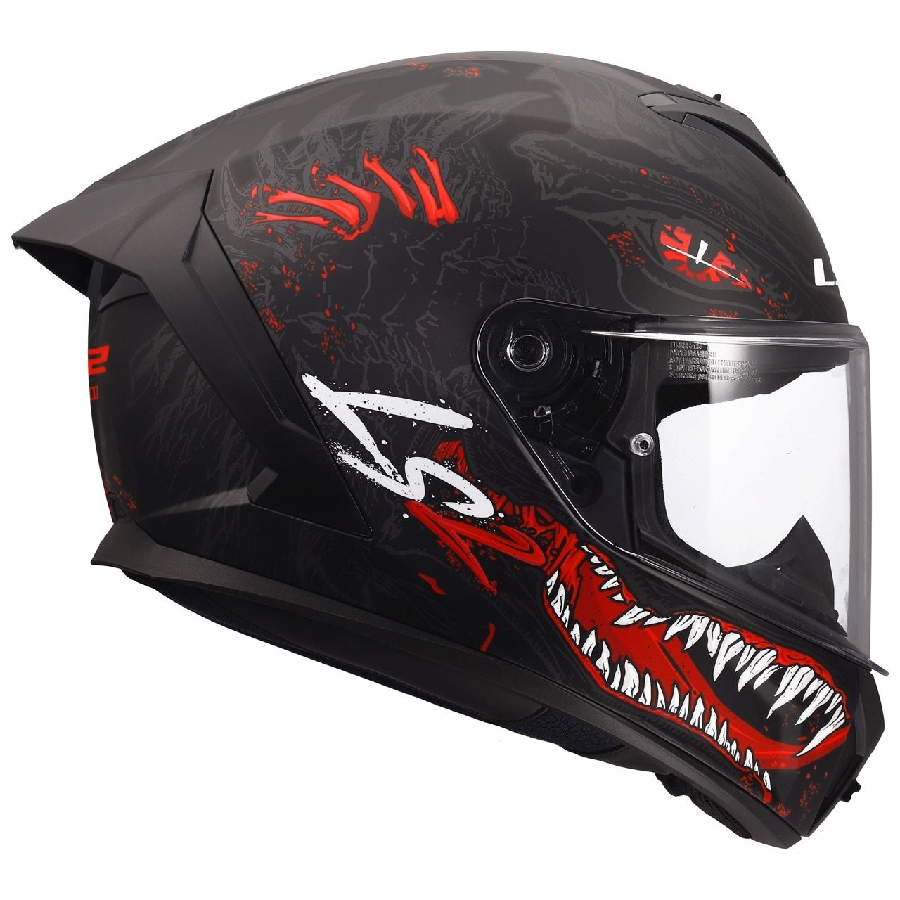 LS2 FF820 RAPID 3 KAIJU BLACK RED WHITE