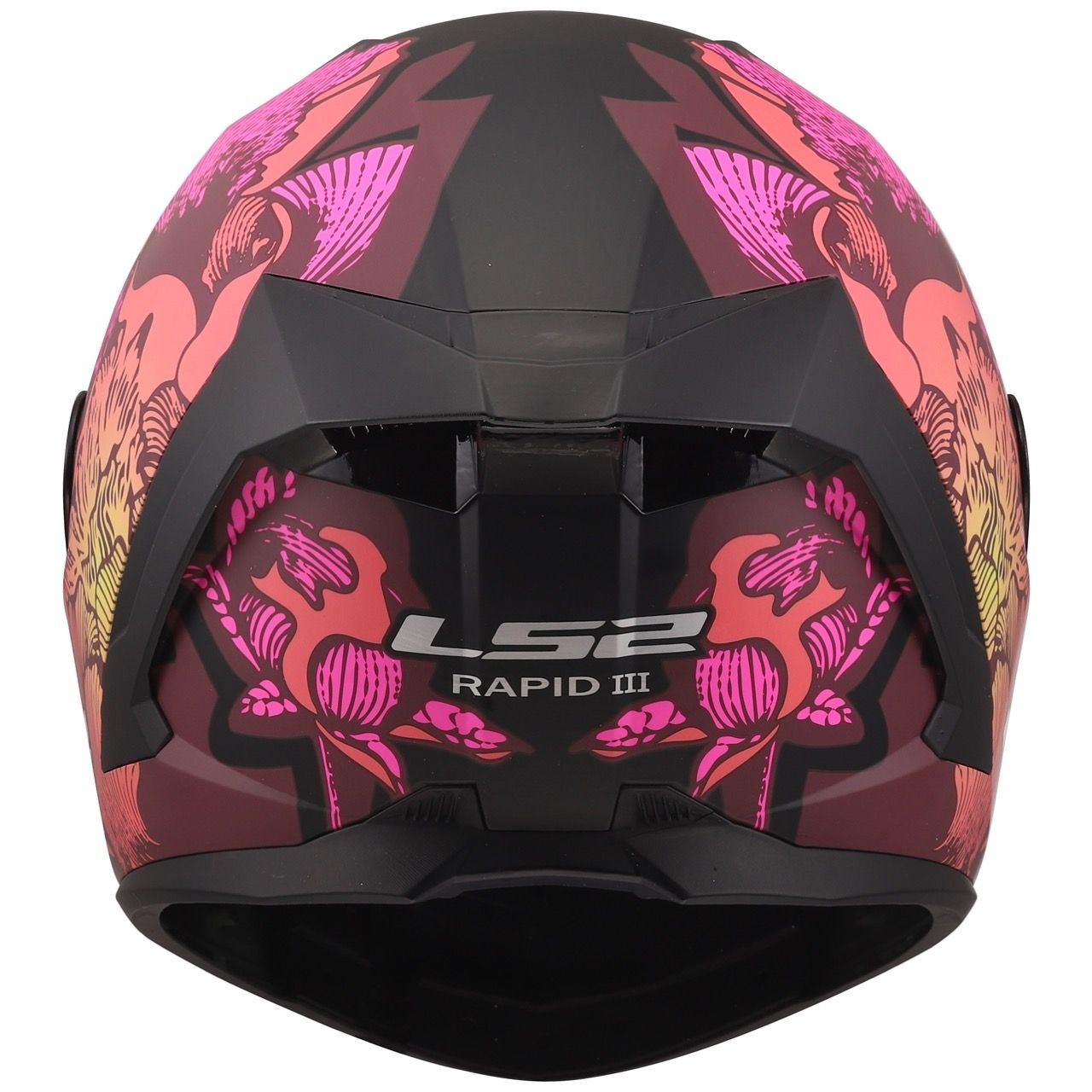 LS2 FF820 RAPID 3 POPPIES 2 BLACK PINK