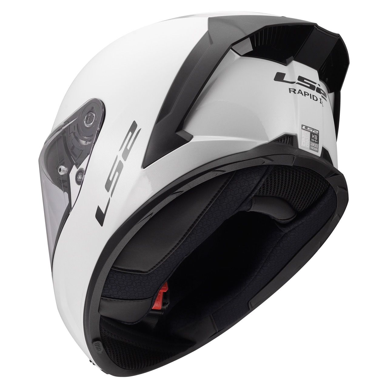 LS2 FF820 RAPID 3 SOLID GLOSS WHITE