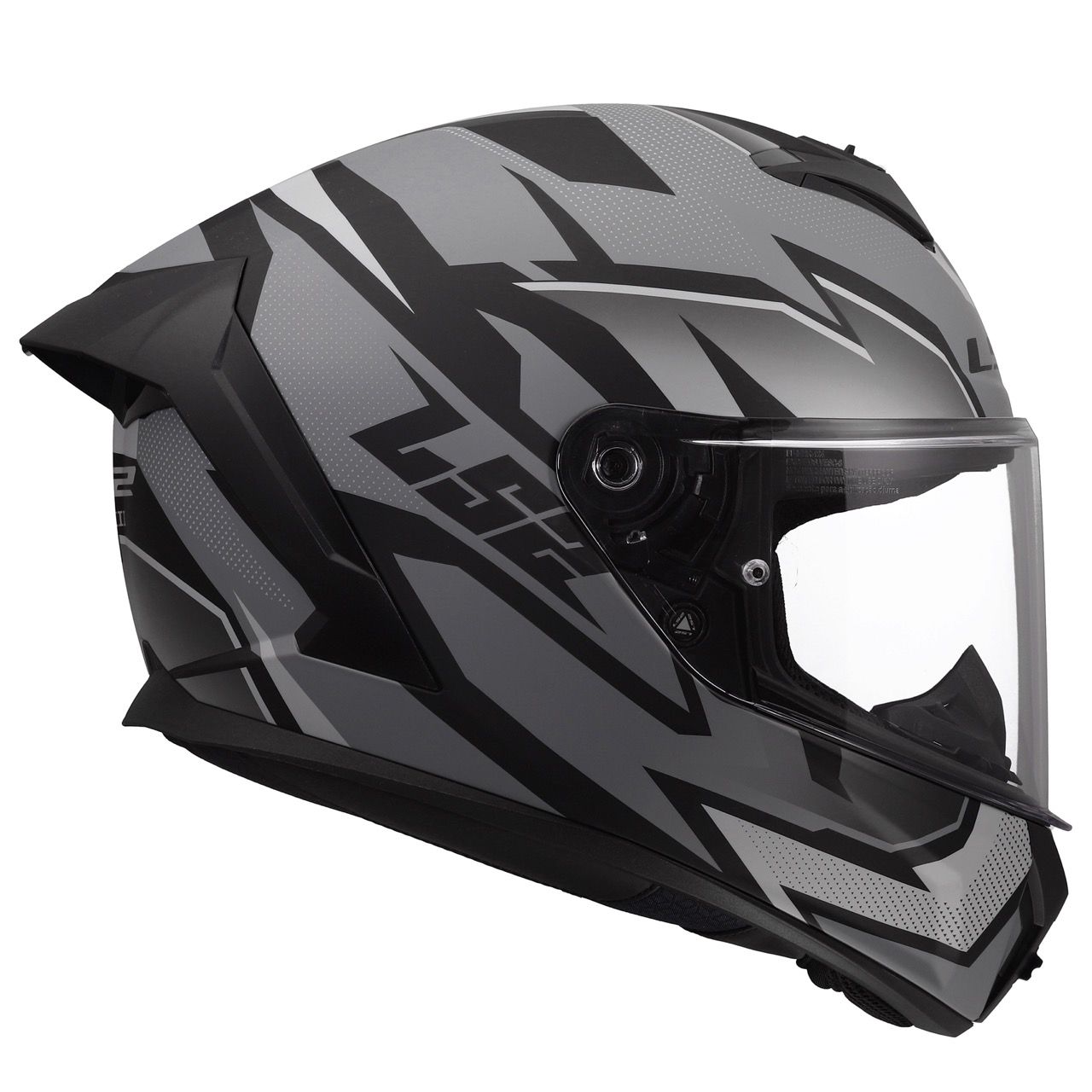LS2 FF820 RAPID 3 XTREM MATT BLACK GREY