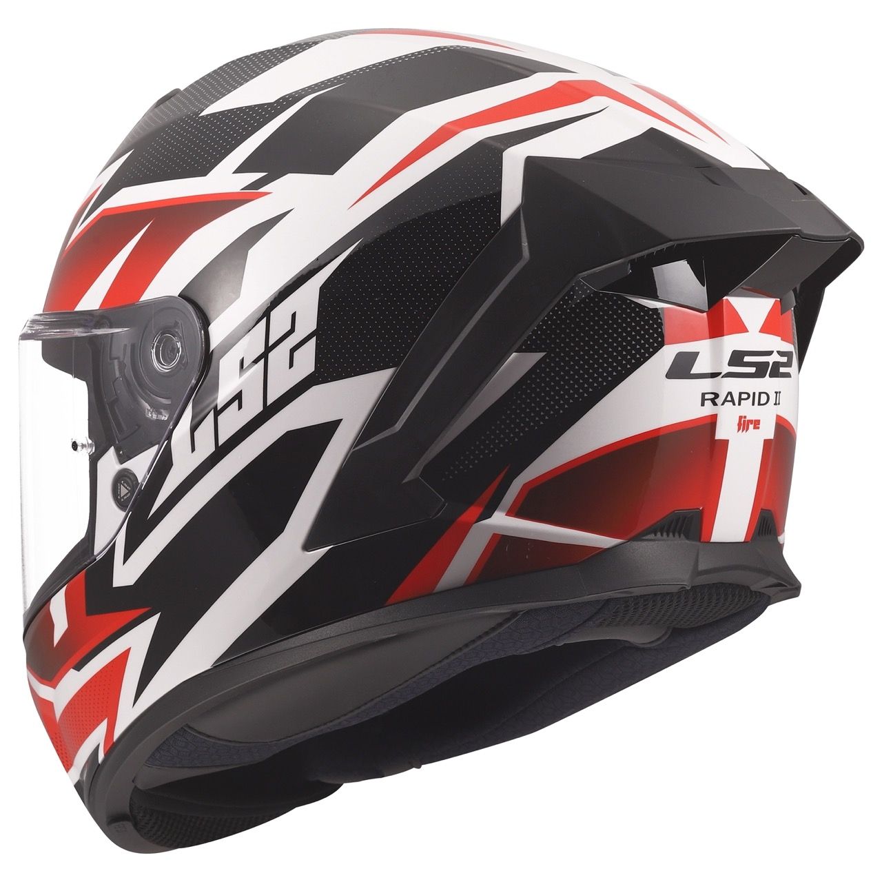 LS2 FF820 RAPID 3 XTREM WHITE BLACK RED