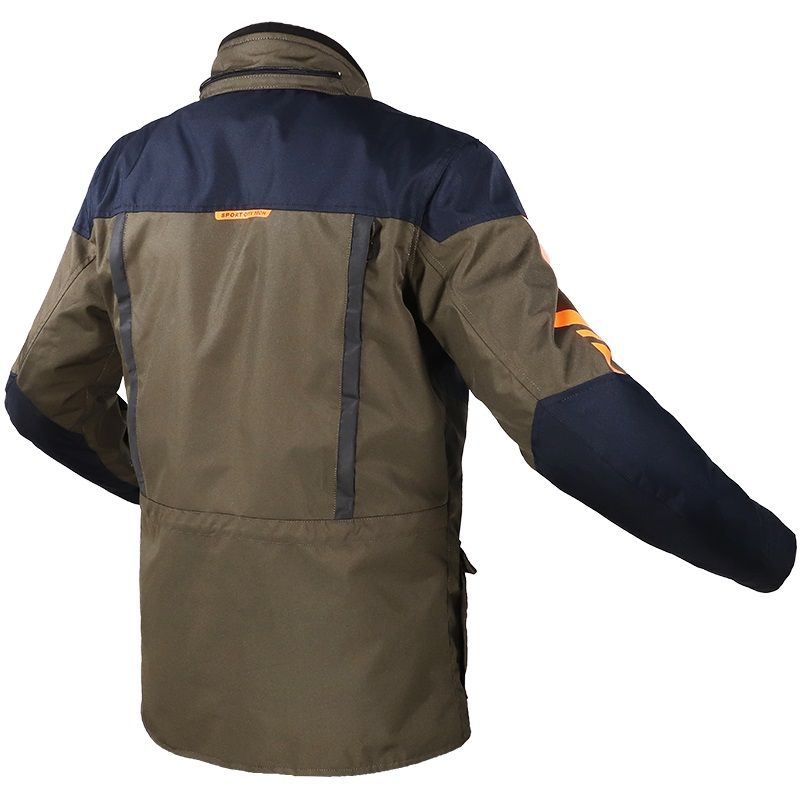LS2 METROPOLIS EVO MAN JACKET KHAKI BLUE ORANGE