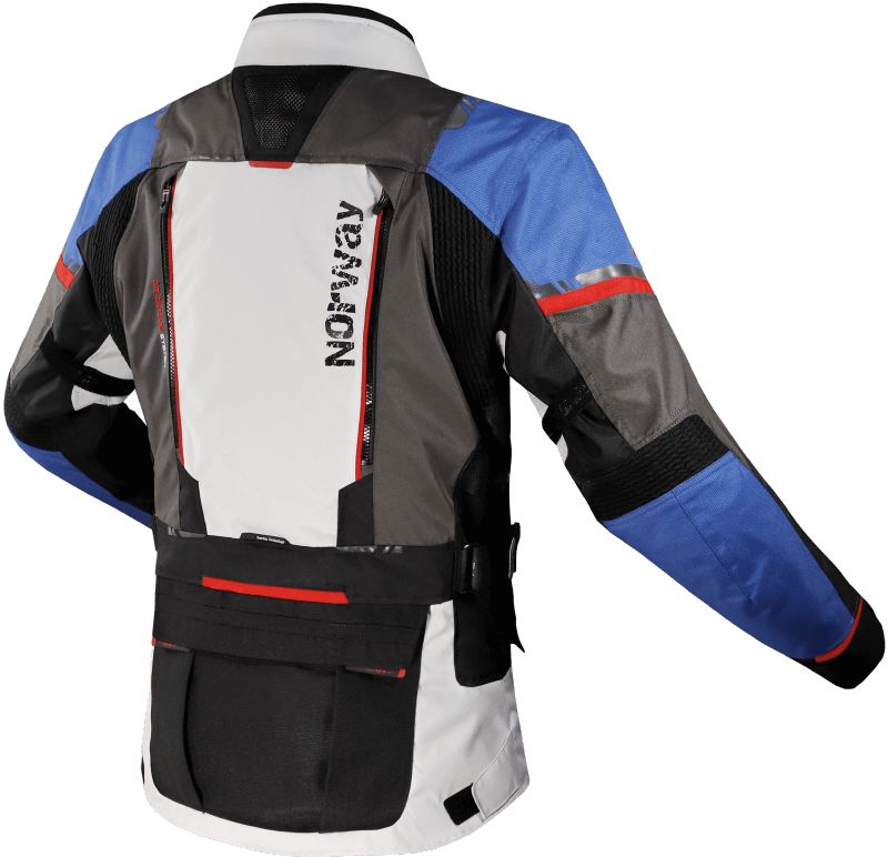 LS2 NORWAY MAN JACKET BLUE BLACK GREY RED