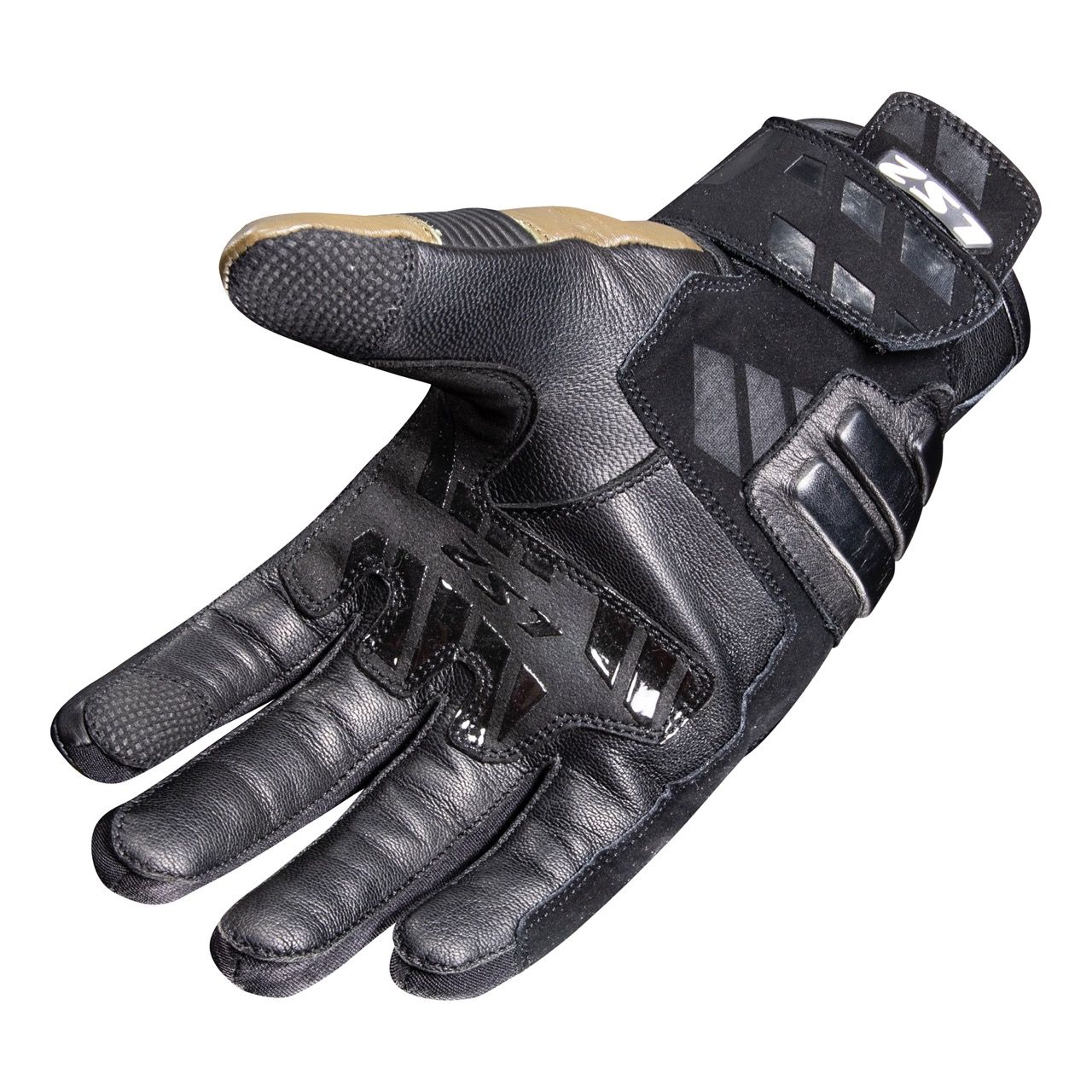 LS2 OCTANE WP LEATHER MAN GLOVES BLACK GREEN