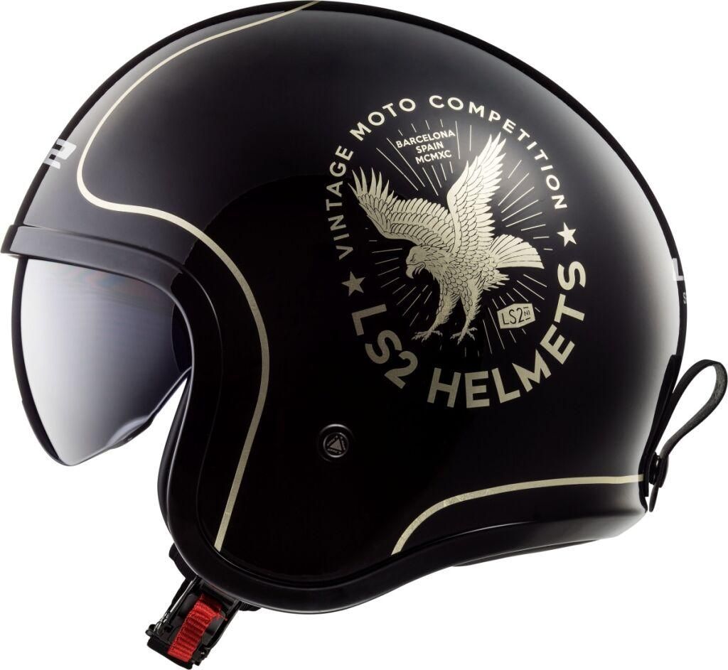 LS2 OF599 SPITFIRE FLIER BLACK S