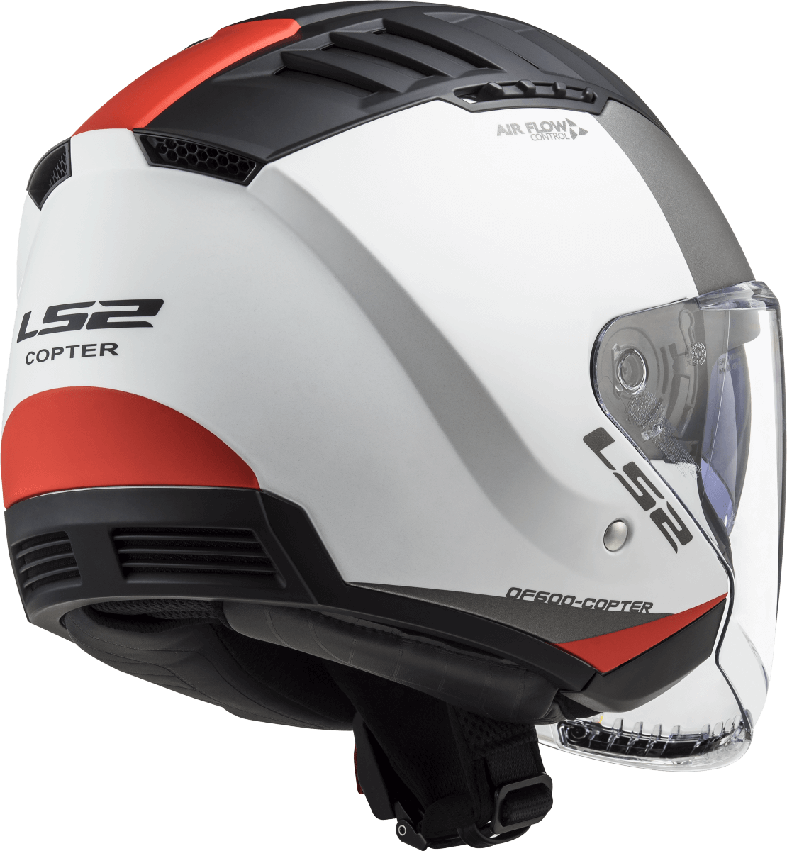 LS2 OF600 COPTER 2 URBANE MATT WHITE RED