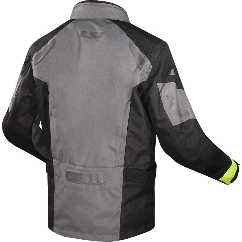 LS2 PHASE MAN JACKET GREY BLACK YELLOW