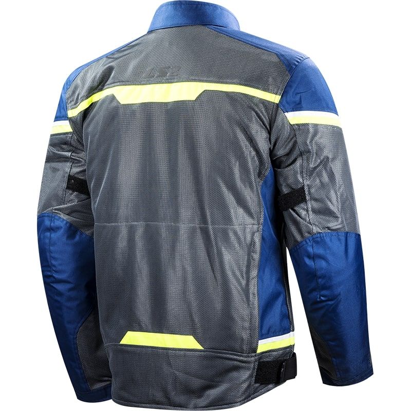 LS2 RIVA MAN JACKET BLUE DARK GREY HI-VIS YELLOW