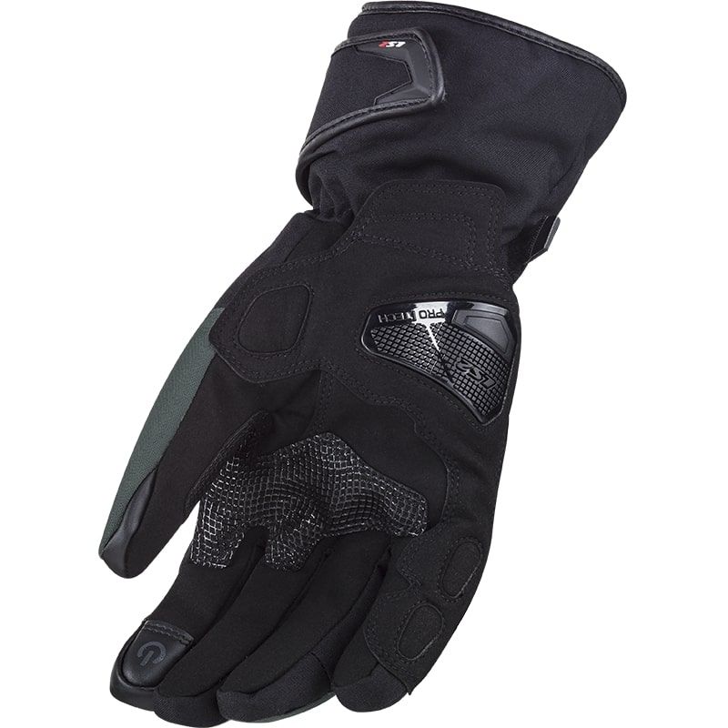 LS2 SNOW MAN GLOVES BLACK GREEN