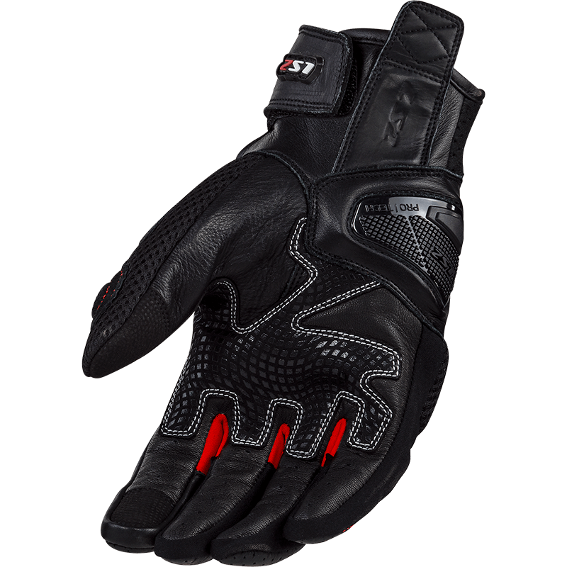 LS2 SPARK 2 AIR MAN GLOVES BLACK RED WHITE