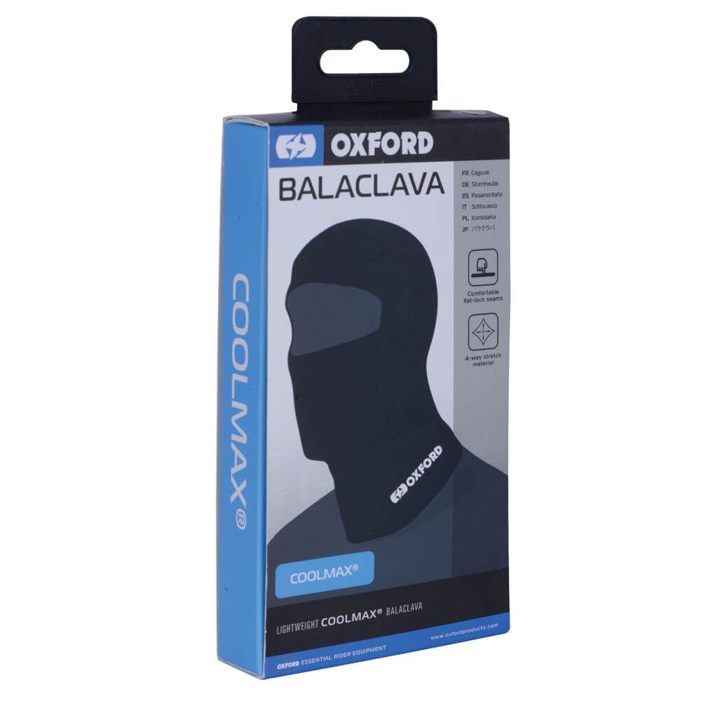 Oxford Products BALACLAVA COOLMAX BLK