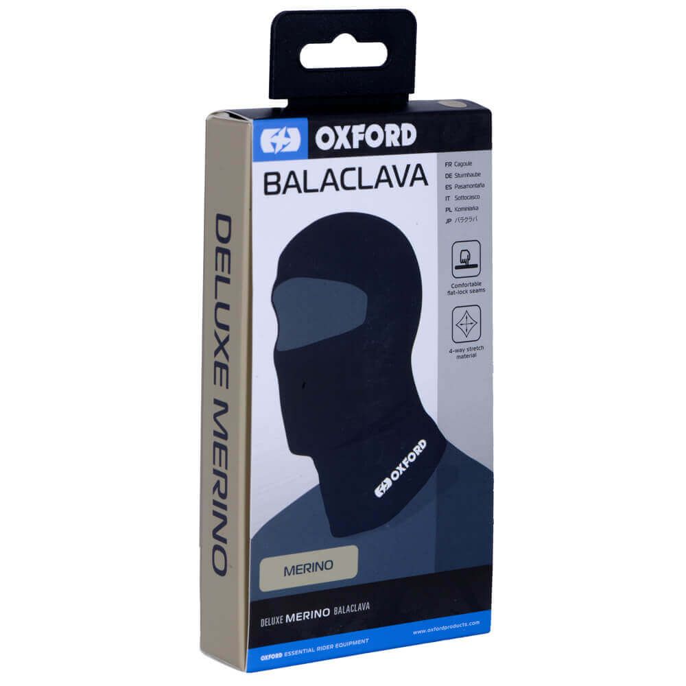 Oxford Products DELUXE BALACLAVA MERINO BLK