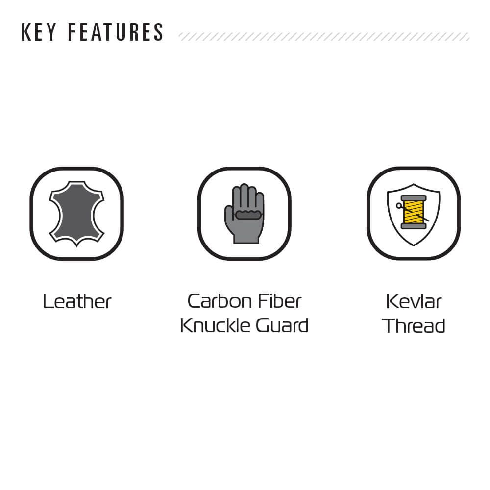 Oxford Products RP-3 2.0 MS SHORT SPORTS GLOVE BLACK / WHITE / FLUO