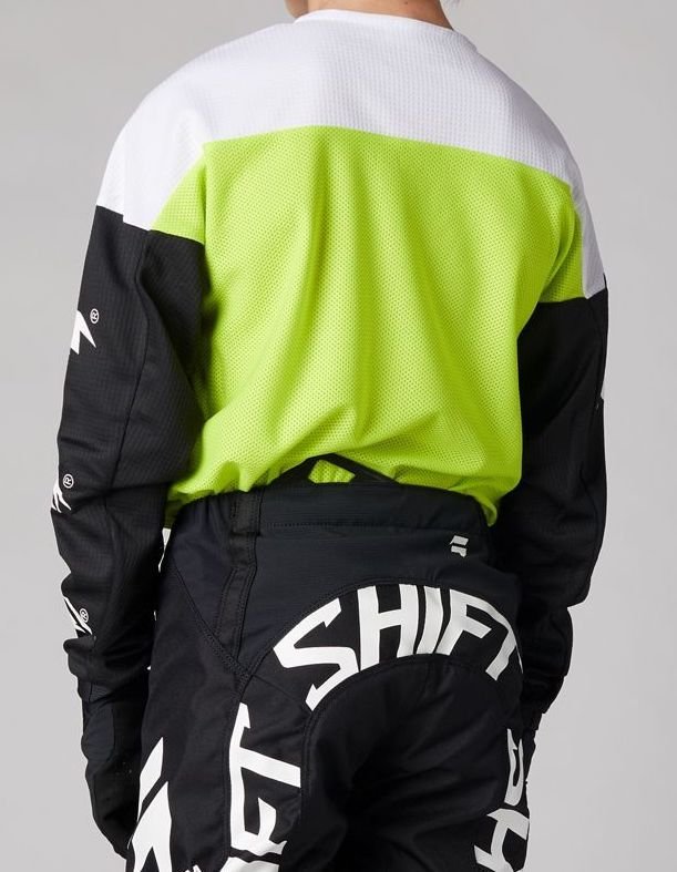 Shift WHITE LABEL YOUTH JERSEY - FLAME [FLO YELLOW]