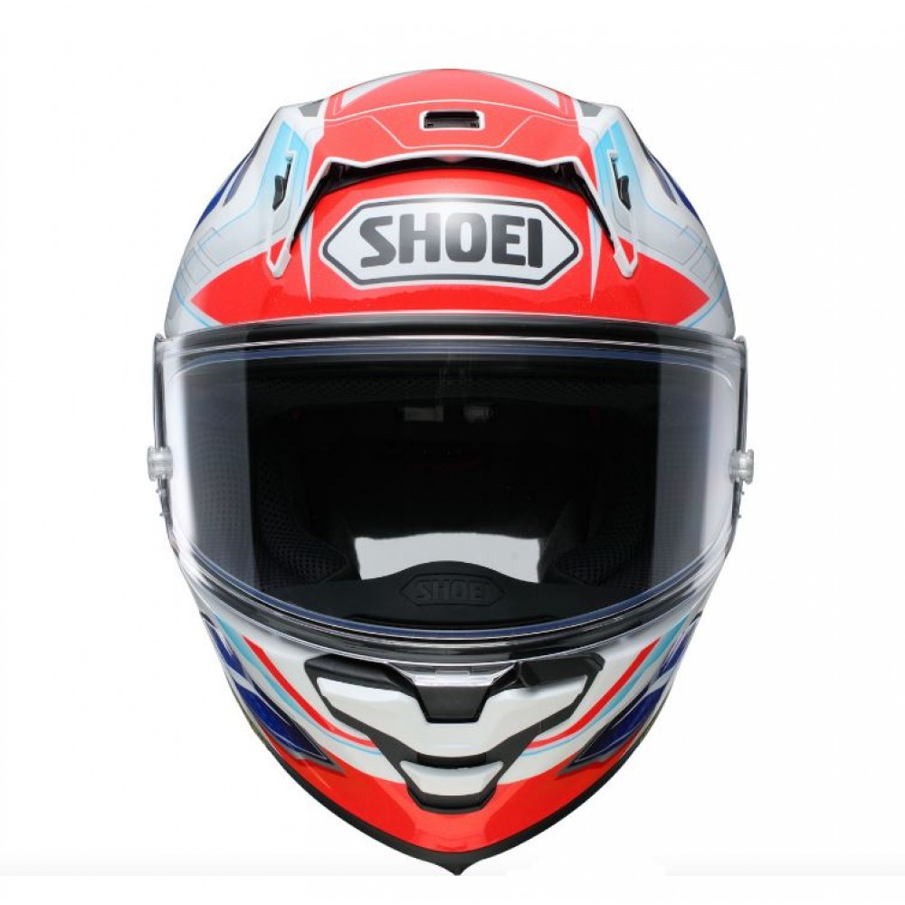 SHOEI X-SPR PRO ESCALATE TC-10 RED WHITE BLUE